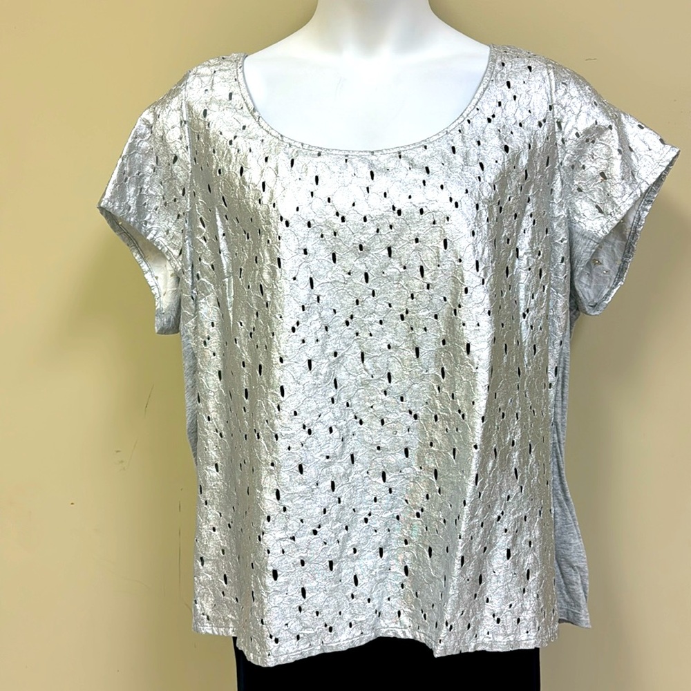 Lane Bryant silver/gray t-shirt